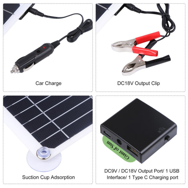 200W Solar Panel Kit 12V Battery Charger - Image 4