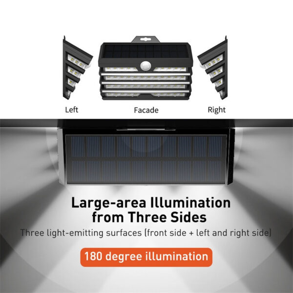 LED Solar Light Outdoor Solar Garden Lights Motion Sensor Wall Lamp Waterproof Solar Powered Garden Landscape Lawn Lamp - Image 3
