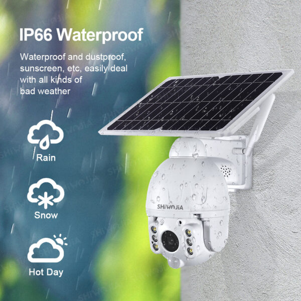 Solar Camera Wireless Dome Camera 4G Solar Surveillance Camera - Image 4
