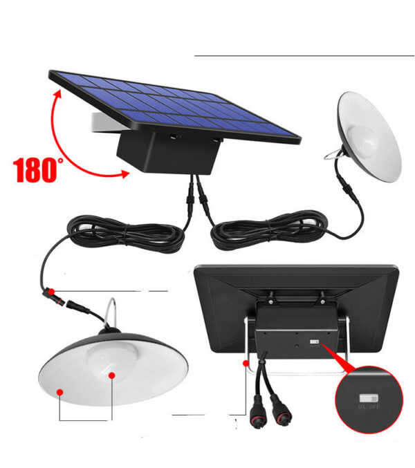 One Solar panel for one or two outdoor garden lights - Image 2