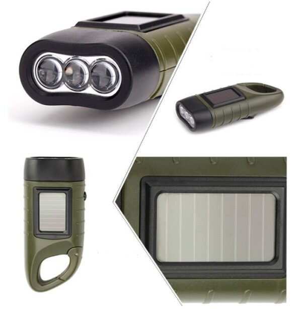 Solar hand-cranked flashlight - Image 4