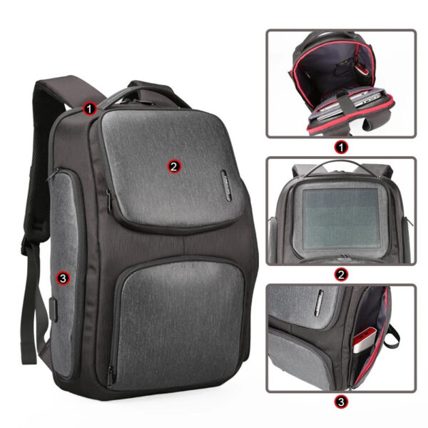 Solar Charging Outdoor Business Backpack - Image 5