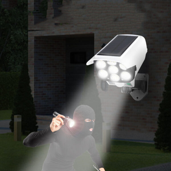 Simulation Surveillance Fake Camera Solar Sensor Wall Light - Image 6