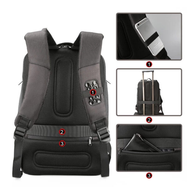 Solar Charging Outdoor Business Backpack - Image 4