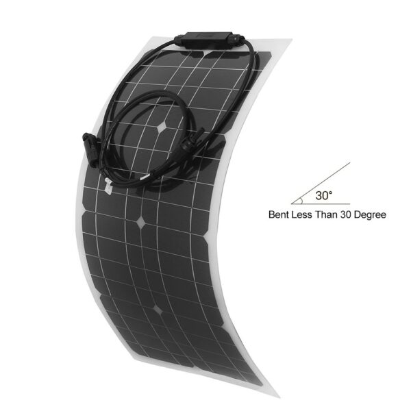 25W Flexible Solar Panel Battery Charger Kit100W - Image 4