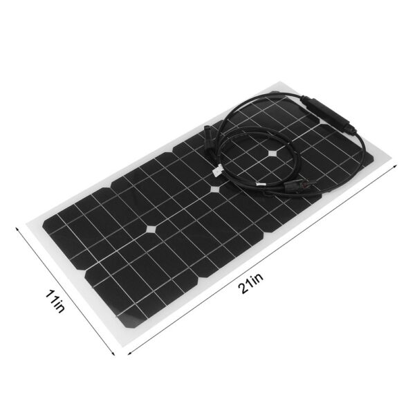 25W Flexible Solar Panel Battery Charger Kit100W - Image 2