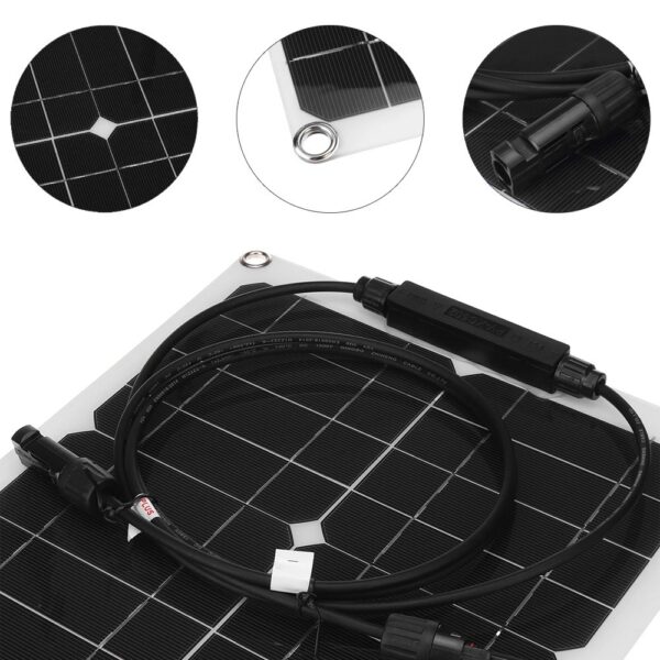 25W Flexible Solar Panel Battery Charger Kit100W - Image 6