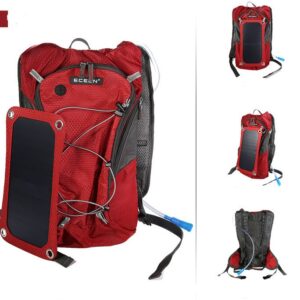 Outdoor riding solar charging backpack men and women lightweight skin sports backpack