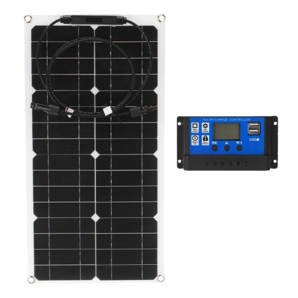 25W Flexible Solar Panel Battery Charger Kit100W - Image 3